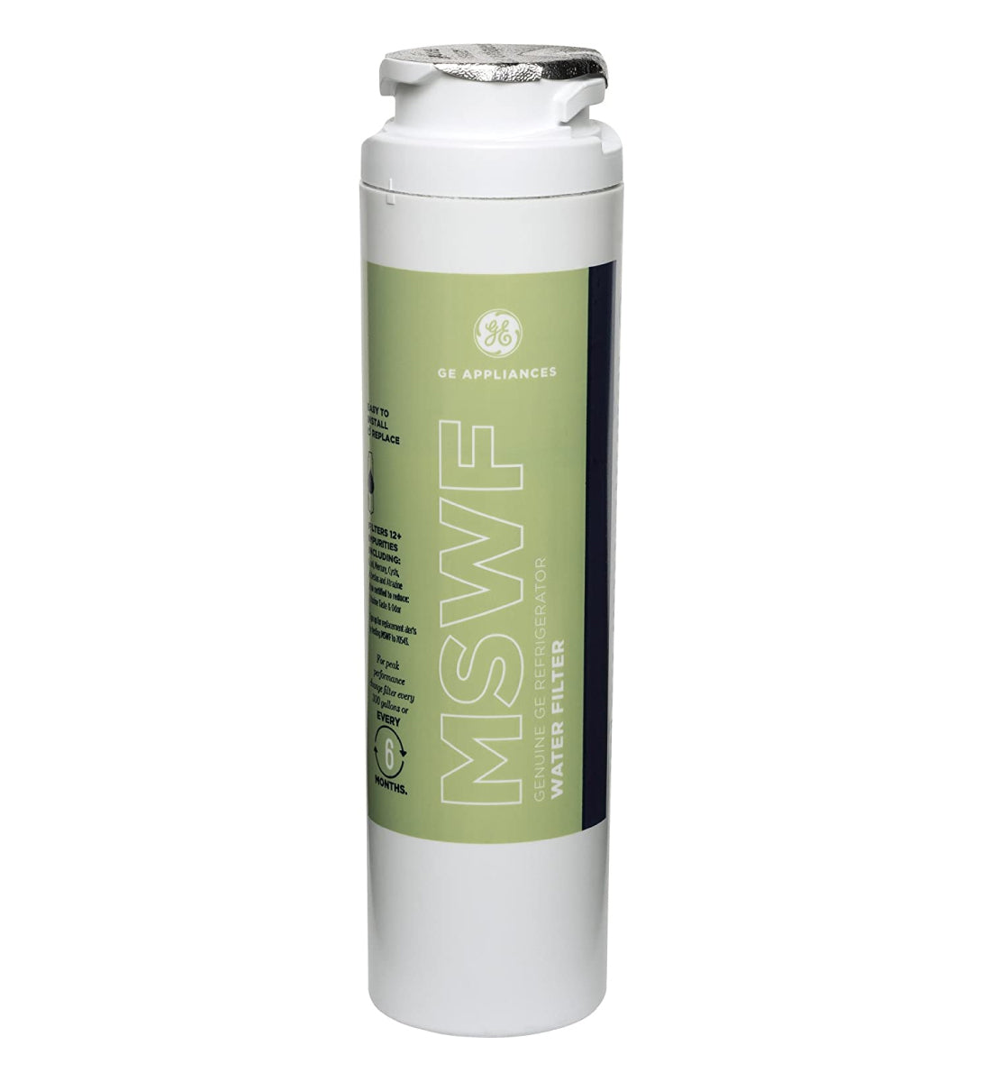 GE MSWF Replacement Refrigerator Water Filter, White